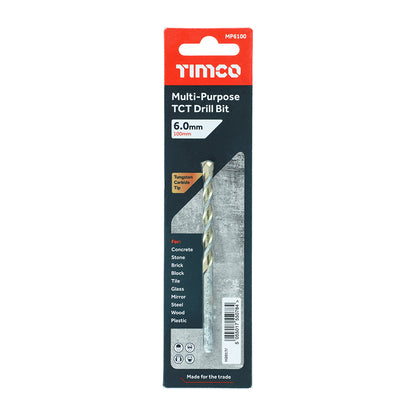 TIMCO TCT Multi-Purpose Drill Bits - 6.0 x 100 - Image