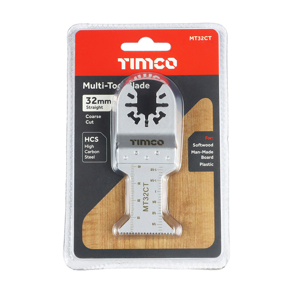 TIMCO Multi-Tool Coarse Cut Blade For Wood Carbon Steel - 32mm - Image