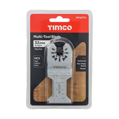 TIMCO Multi-Tool Fine Cut Blades For Wood Carbon Steel - 32mm - Image