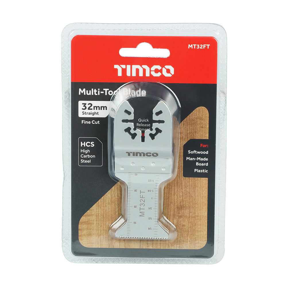 TIMCO Multi-Tool Fine Cut Blade For Wood Carbon Steel - 32mm - Image