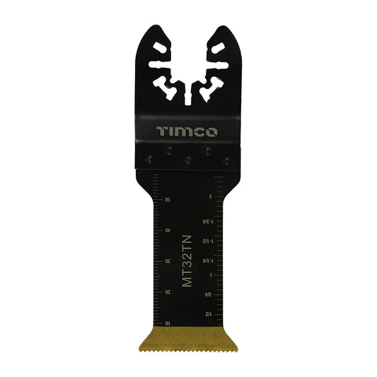TIMCO Multi-Tool Fine Cut Blade For Wood/Metal Titanium Coated Bi-Metal - 32mm - Image