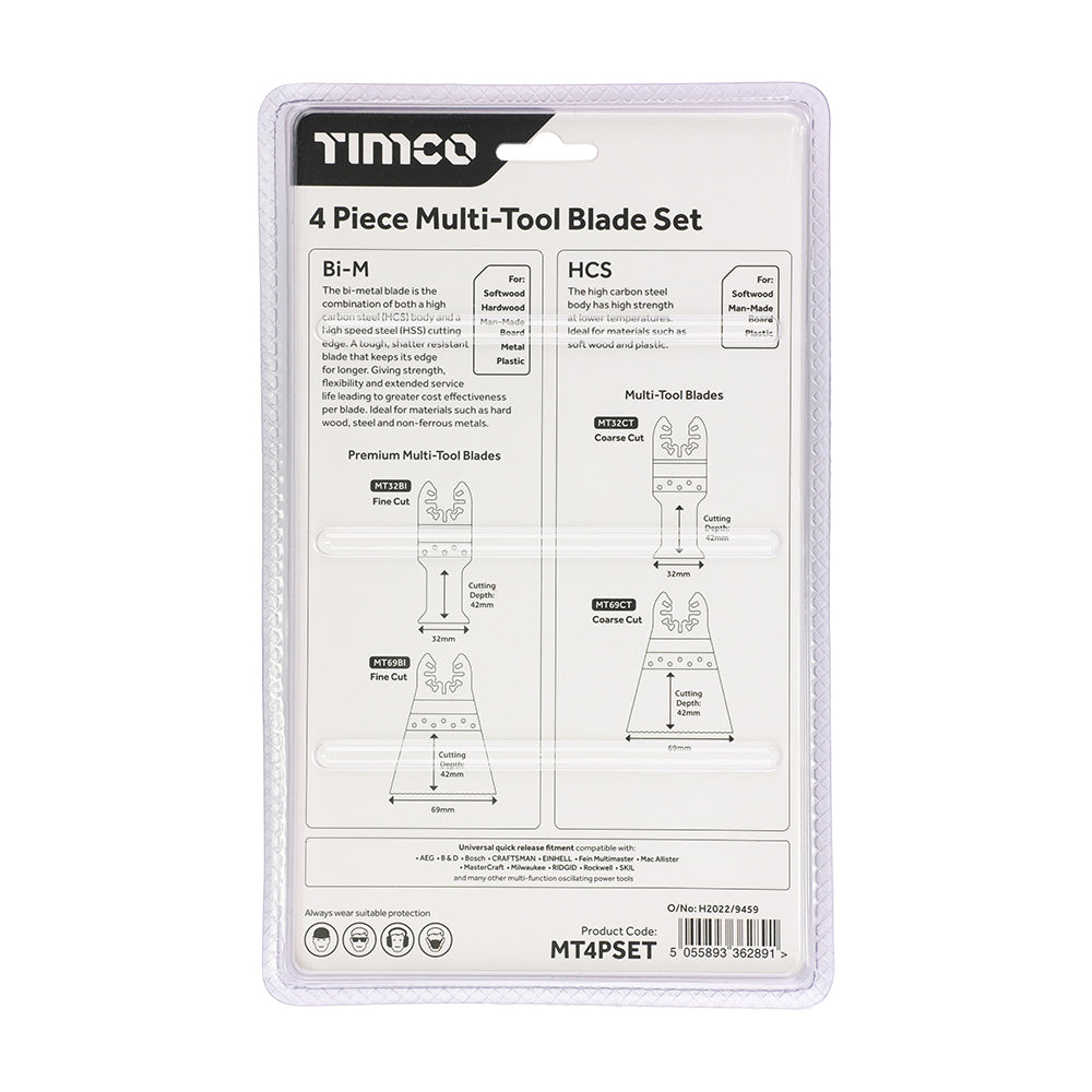 TIMCO Multi-Tool Sets 4 Piece Set - Mixed - Image