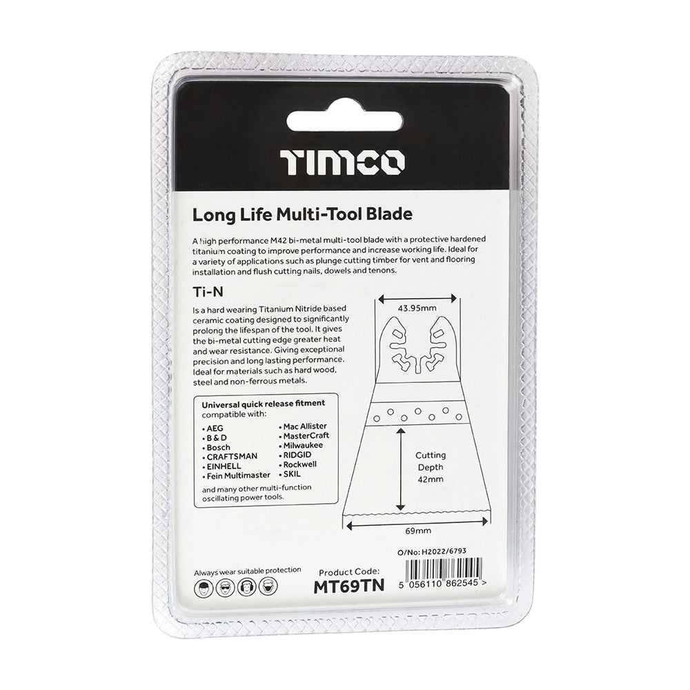 TIMCO Longlife MTool Blade Straight - 69mm - Image