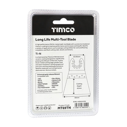 TIMCO Longlife MTool Blade Straight - 69mm - Image