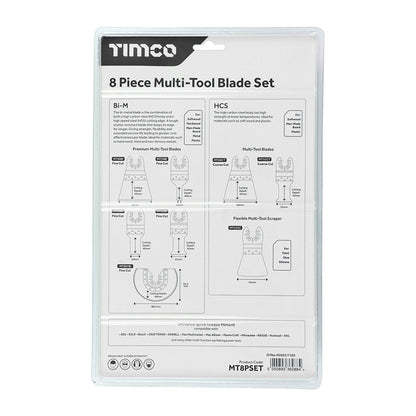 TIMCO Multi-Tool Sets 8 Piece Set - Mixed - Image