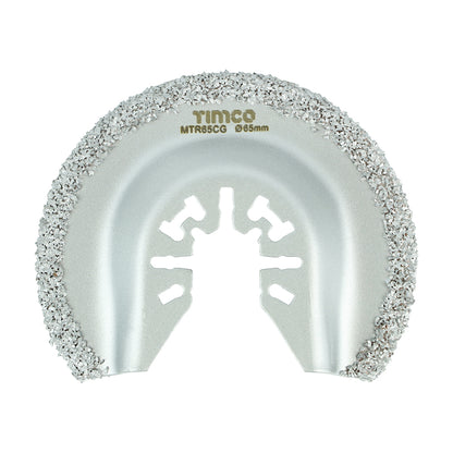 TIMCO Multi-Tool Radial Blade For Tiles Diamond Carbide Grit Carbon Steel - Dia.65mm - Image