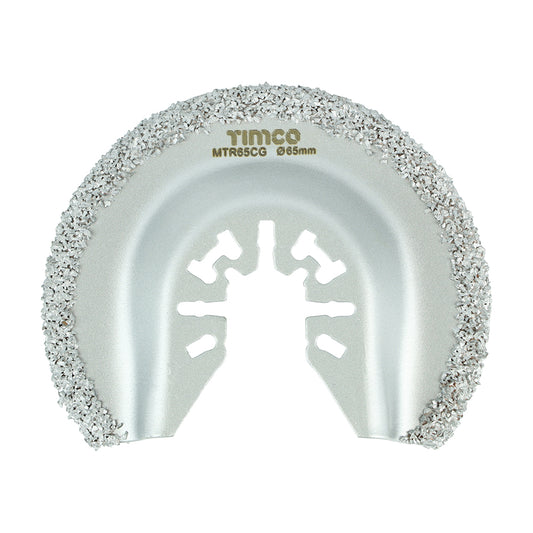 TIMCO Multi-Tool Radial Blade For Tiles Diamond Carbide Grit Carbon Steel - Dia.65mm - Image