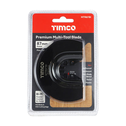 TIMCO Multi-Tool Radial Blade For Wood / Metal Bi-Metal - Dia. 87mm - Image