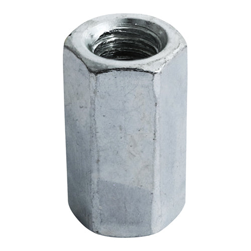 TIMCO Hex Connector Nuts DIN6334 Silver - M8 - Image
