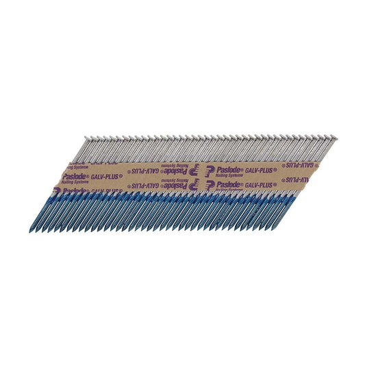 Paslode IM360Ci Nails & Fuel Cells Trade Pack Ring Shank Galvanised + - 3.1 x 63/2CFC - Image