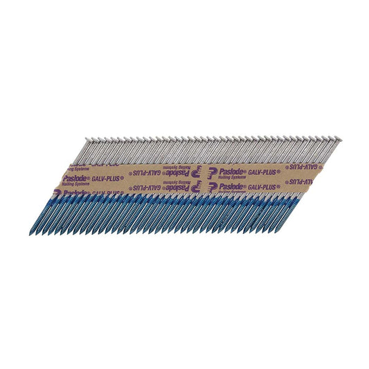 Paslode IM360Ci Nails & Fuel Cells Retail Pack Ring Shank Galvanised + - 2.8 x 63/1CFC - Image
