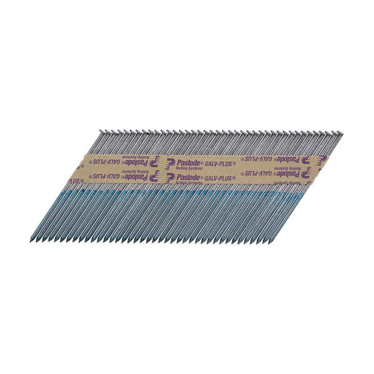 Paslode IM350+ Nails & Fuel Cells Trade Pack Plain Shank Galvanised + - 3.1 x 90/2CFC - Image