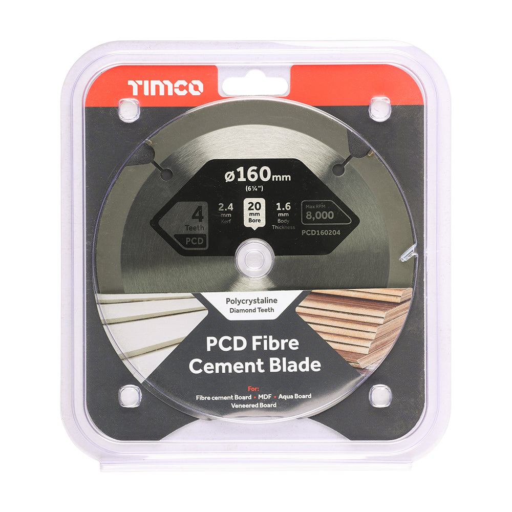 TIMCO PCD Fibre Cement Saw Blade - 160 x 20 x 4T - Image