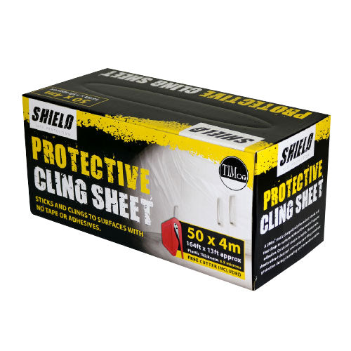 TIMCO Protective Cling Dust Sheets - 50m x 4m - Image