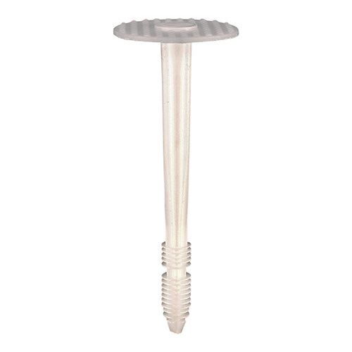 TIMCO Plastic Insulation Fixings White - 8.0 x 90 - Image