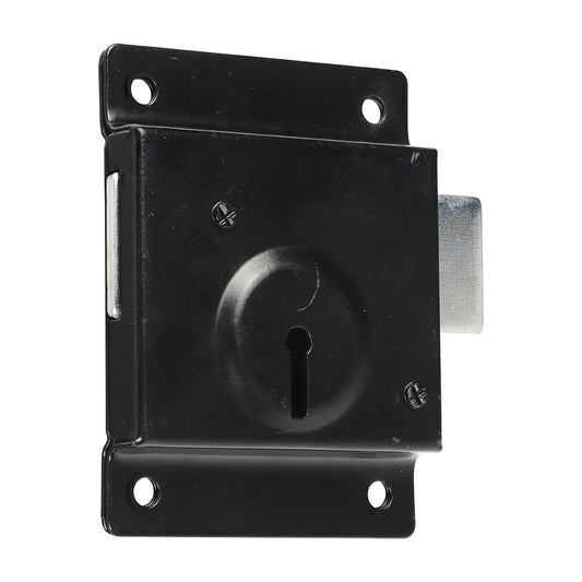 TIMCO Press Lock with Extra Long Keys - Epoxy Black - 3" - Image