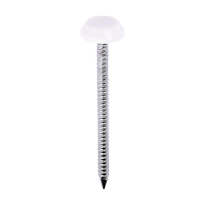 TIMCO Polymer Headed Nails A4 Stainless Steel Cream - 50mm - Image