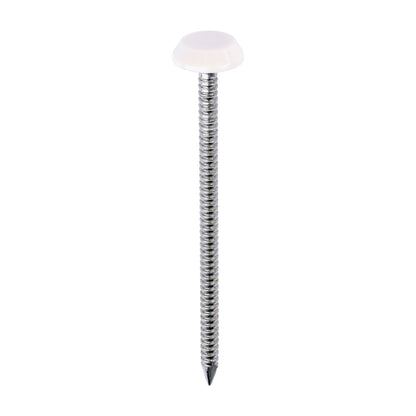 TIMCO Polymer Headed Nails A4 Stainless Steel Cream - 65mm - Image