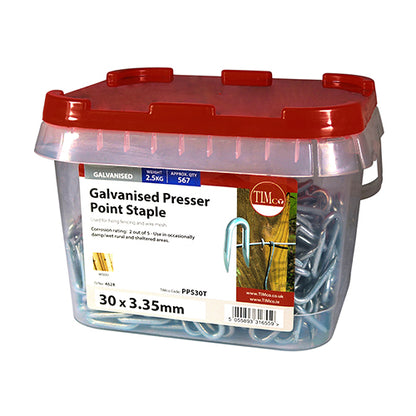 TIMCO Presser Point Staples Galvanised - 30 x 3.35 - Image