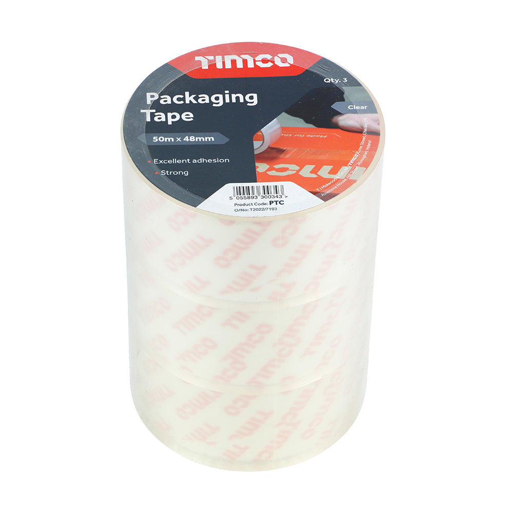 TIMCO Packaging Tape Clear - 50m x 48mm - Image