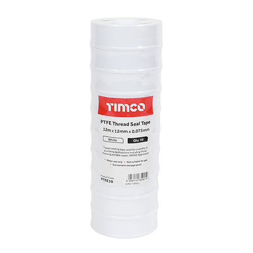 TIMCO PTFE Thread Seal Tape - 12m x 12mm  - Image