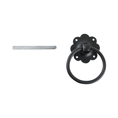 TIMCO Ring Gate Latch Plain Black - 6" - Image