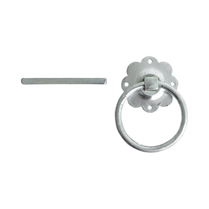 TIMCO Ring Gate Latch Plain Hot Dipped Galvanised - 6" - Image