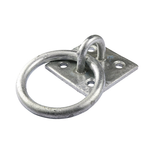 TIMCO Ring on Plate Hot Dipped Galvanised - 2" - Image