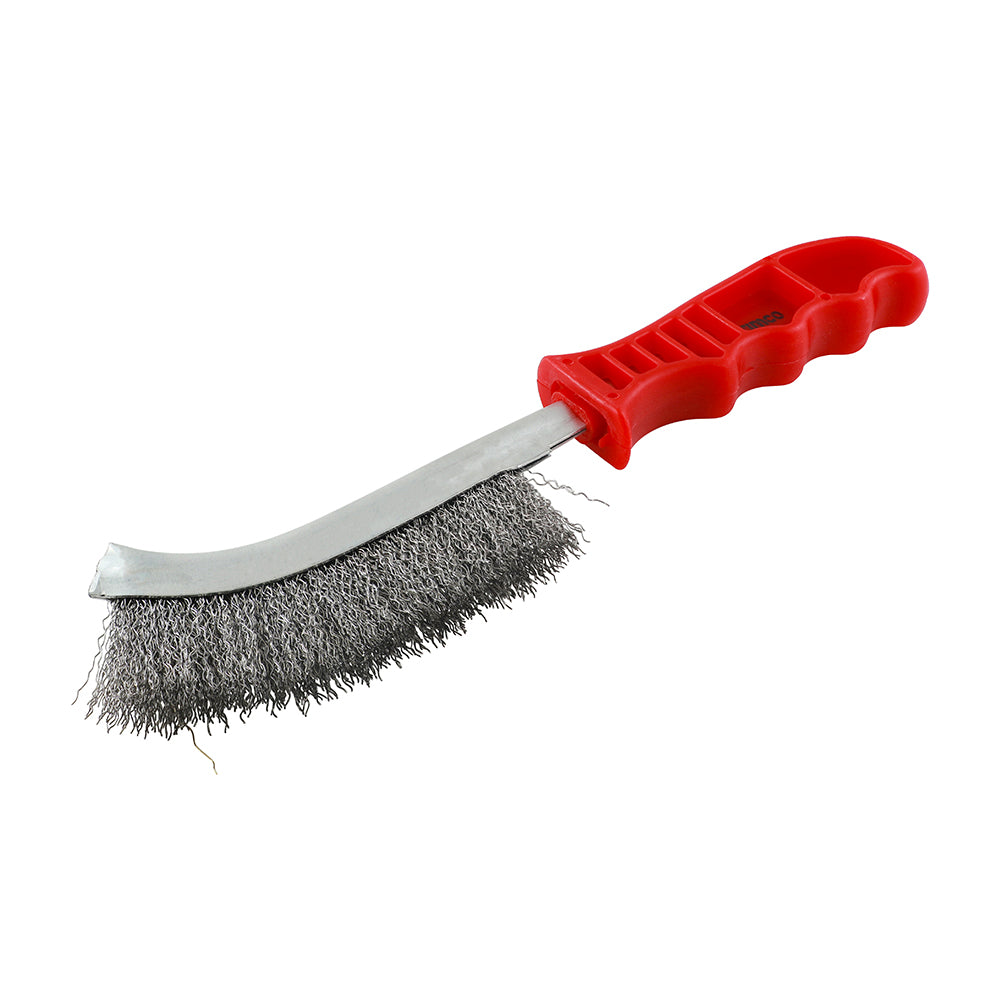 TIMCO Red Handle Wire Brush Steel - 255mm - Image