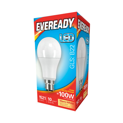 TIMCO Eveready LED GLS Light Bulb - B22 - 1521 Lumen - 13.8W - Warm Light - 1521 Lumen - Image