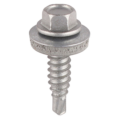 TIMCO Sheet Steel Stitching Screws Exterior Silver with EPDM Washer - 6.3 x 22 - Image