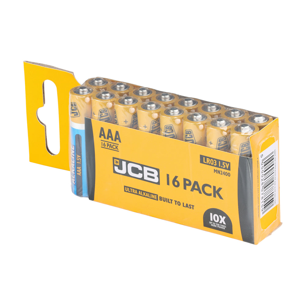 TIMCO JCB Ultra Alkaline Batteries Trade Pack - AAA - Image