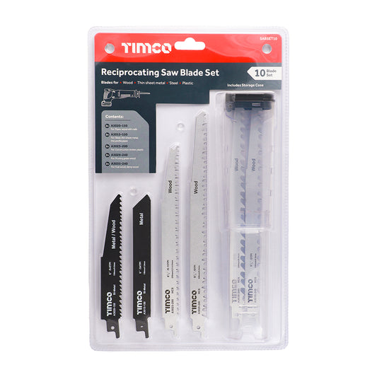 TIMCO Reciprocating Saw Blade Mixed Set Wood & Metal Cutting High Carbon Steel & Bi-Metal - Mixed - Image