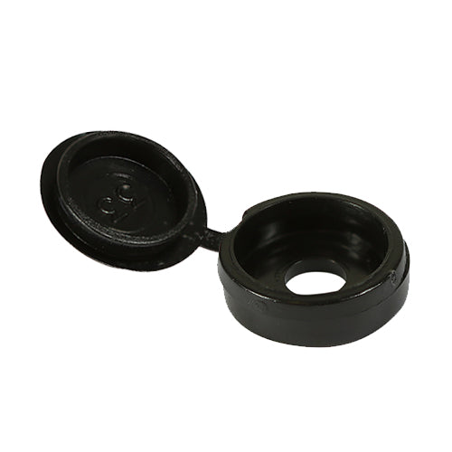 TIMCO Hinged Screw Caps Small Black - To fit 3.0 to 4.5 Screw - Image