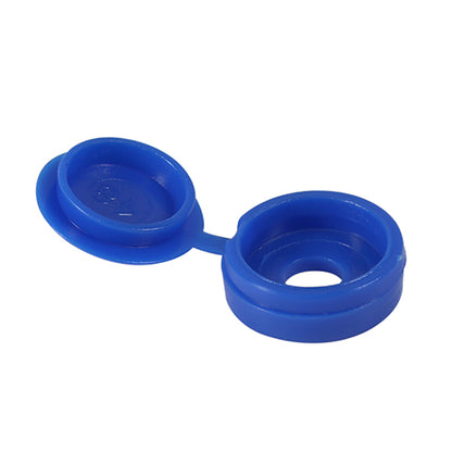 TIMCO Hinged Screw Caps Small Blue - To fit 3.0 to 4.5 Screw - Image