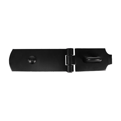 TIMCO Heavy Duty Swivel Pattern Hasp & Staple Bolt On Black - 8" - Image