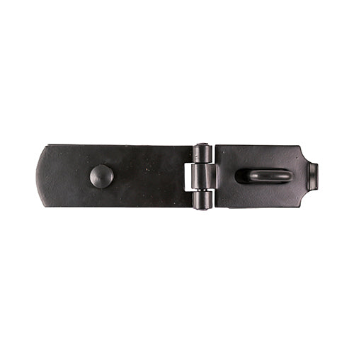 TIMCO Heavy Duty Swivel Pattern Hasp & Staple Bolt On Black - 8" - Image