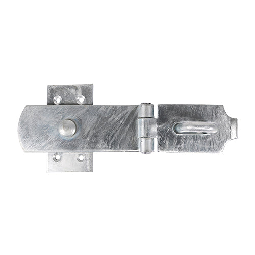TIMCO Heavy Duty Swivel Pattern Hasp & Staple Bolt On Hot Dipped Galvanised - 8" - Image