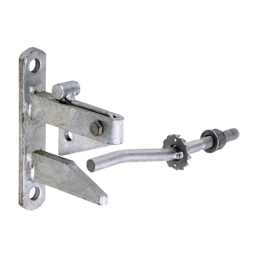 TIMCO Self Locking Gate Catch With Cranked Striker Hot Dipped Galvanised - Image