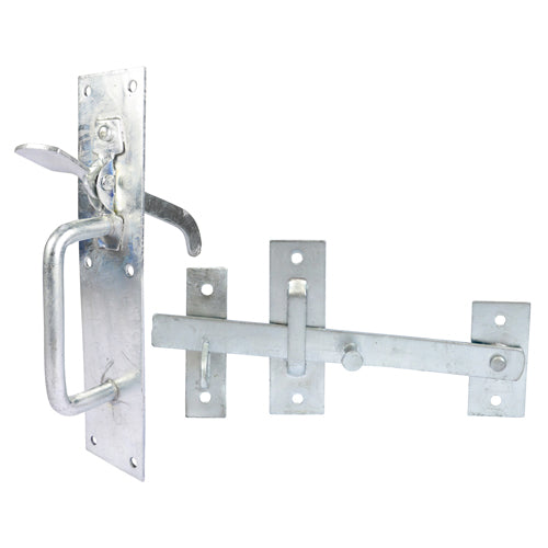 TIMCO Suffolk Latch Medium Duty Hot Dipped Galvanised - 205 x 45mm - Image