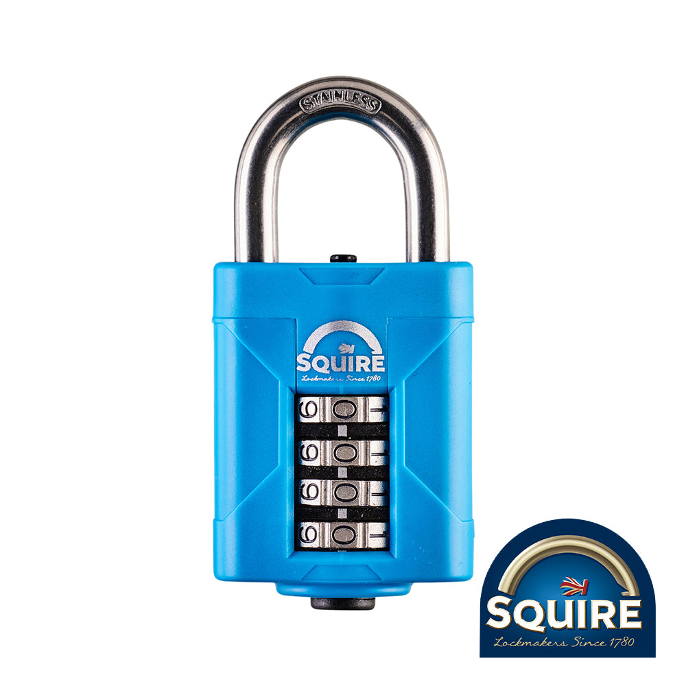 TIMCO Combination Padlock - Stainless Steel Open Shackle - 50mm - Image