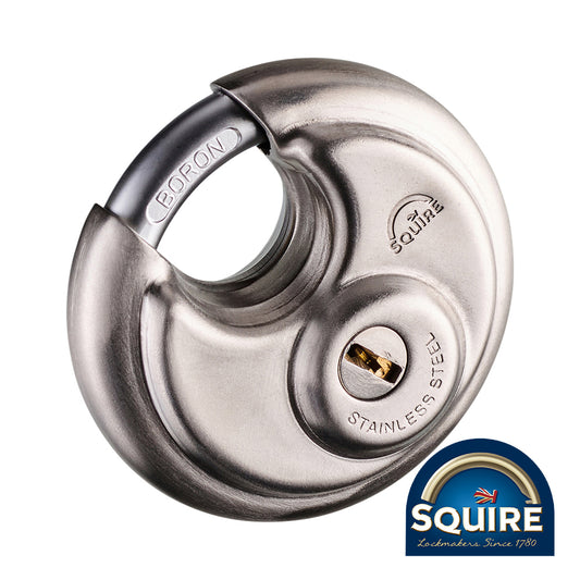 TIMCO Stainless Steel Disc Padlock - Keyed Alike - 70mm - Image