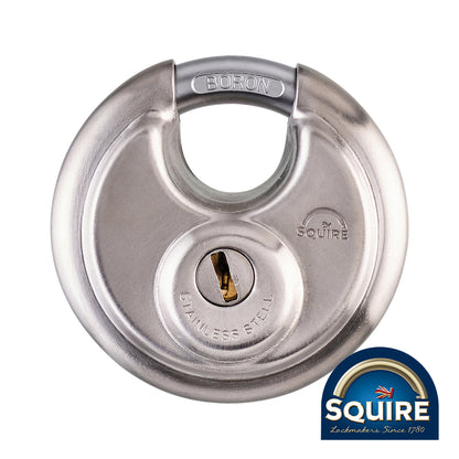 TIMCO Stainless Steel Disc Padlock - Keyed Alike - 70mm - Image