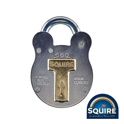 TIMCO Old English 4 Lever Padlock - 60mm - Image