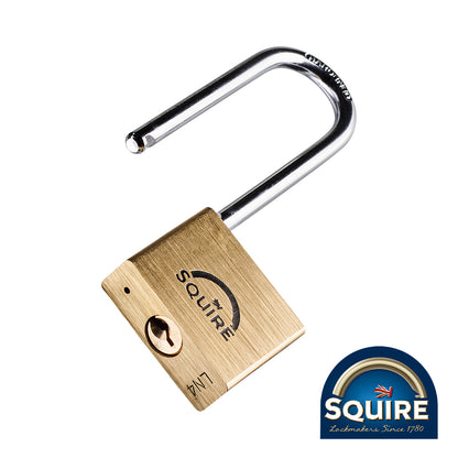 TIMCO Premium Brass Lion Padlock - 2.5" Stainless Steel Shackle - 40mm - Image
