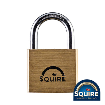 TIMCO Premium Brass Lion Padlock - Stainless Steel Shackle - 40mm - Image