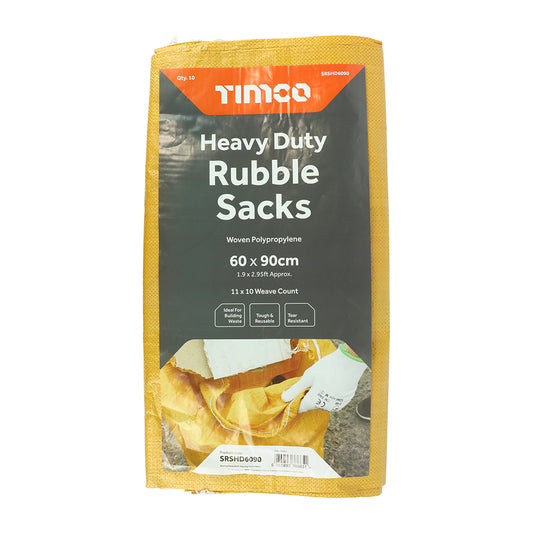 TIMCO Heavy Duty Rubble Sacks - 60 x 90cm - Image