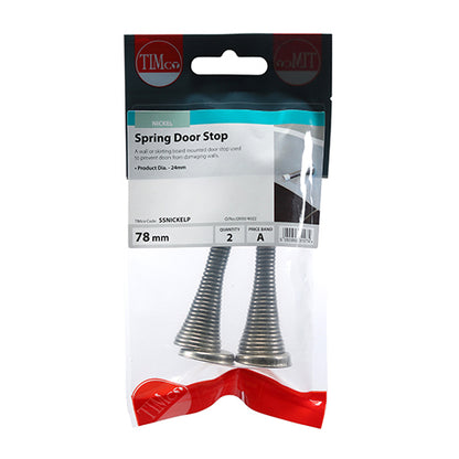 TIMCO Spring Door Stops Nickel - 78 x 24 - Image