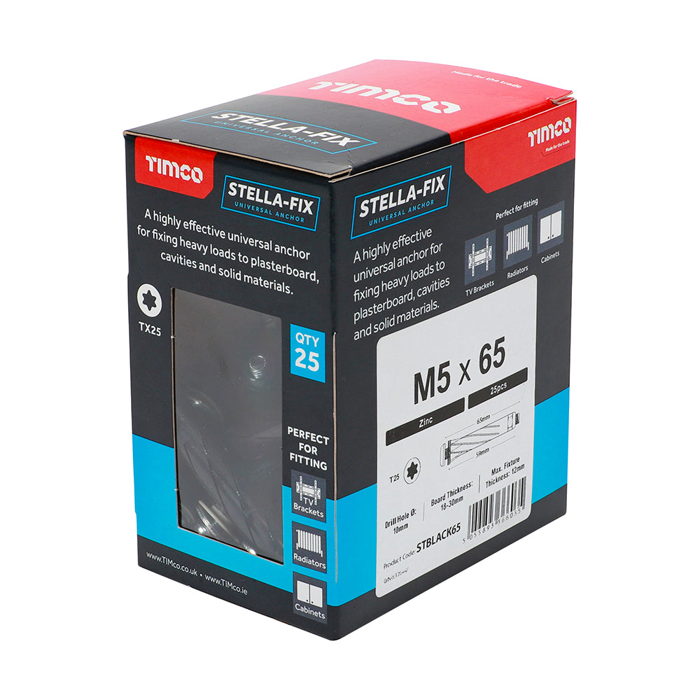 TIMCO Stella-Fix Universal Cavity & Wall Anchors - M5 x 65 - Image