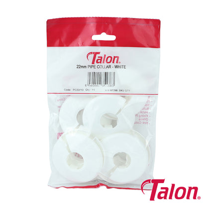 Talon Pipe Collar White - 22mm - Image
